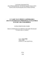 Referāts '6-7 gadu vecu bērnu lasītprasmes apguves sekmēšana pirmsskolas izglītības iestād', 1.