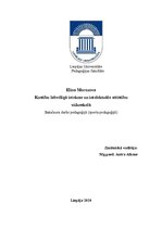 Diplomdarbs 'Kustību labvēlīgā ietekme uz intelektuālo attīstību vidusskolā', 1.