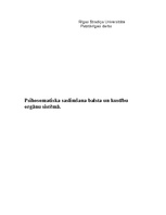 Konspekts 'Psihosomatiska saslimšana balsta un kustību orgānu sistēmā', 1.