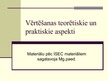 Prezentācija 'Vērtēšanas teorētiskie un praktiskie aspekti', 1.