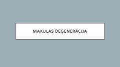 Prezentācija 'Makulas deģenerācija', 1.