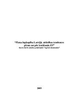 Referāts 'Piena lopkopība Latvijā, attīstības tendences pirms un pēc iestāšanās ES', 1.