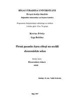 Referāts 'Pirmā pasaules kara cēloņi un sociāli ekonomiskās sekas', 1.