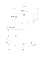 Paraugs 'Statiski nenoteicama rāmja aprēķins ar pārvietojumu metodi', 3.