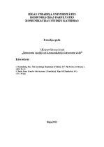 Konspekts 'Trešais kopsavilkums kursā "Interneta mediji un komunikācija interneta vidē"', 1.