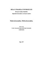 Konspekts 'Makroekonomika. Mikroekonomika', 1.