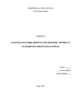 Referāts 'Kvalifikācijas darba objektā esošo materiālu īpašības un to atkārtotas izmantoša', 1.