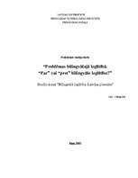 Referāts 'Problēmas bilingvālajā izglītībā. "Par" vai "pret" bilingvālo izglītību?', 1.