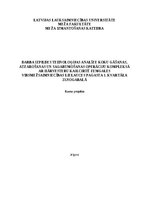 Referāts 'Darba izpildes tehnoloģijas analīze koku gāšanas, atzarošanas un sagarumošanas o', 1.