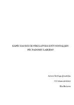 Referāts 'Kāpēc daudzi cilvēki Latvijā izjūt nostaļģiju pēc padomju laikiem?', 1.