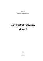 Referāts 'Administratīvais sods un tā veidi', 1.