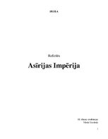 Referāts 'Asīrijas impērija', 1.