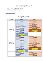 Konspekts 'Apdrošinātāju BALTA un ERGO finanses.', 1.