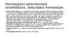 Prezentācija 'Hemostāzes traucējumi intensīvajā terapijā un anestezioloģijā. Koagulācijas sist', 9.