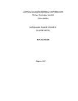 Prakses atskaite 'Prakse viesnīcā "Islande Hotel"', 1.