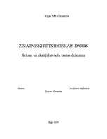 Referāts 'Krāsu un skaitļu semantika latviešu folklorā', 1.