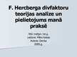 Prezentācija 'Hercberga teorija', 1.