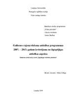 Referāts 'Gulbenes rajona tūrisma attīstības programmas 2007.–2013.gadam izvērtējums no il', 1.