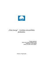 Referāts '"Ziais karogs" - kvalitātes ekosertifikāts pludmalēm', 1.