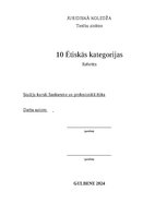 Referāts '10 Ētiskās kategorijas', 1.