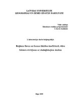 Prakses atskaite 'Reģionu floras un faunas līdzības koeficienti, vides faktoru vērtējums ar ekoloģ', 1.