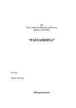 Biznesa plāns 'Biznesa plāns I/K "Pastaidziņa"', 1.