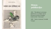 Prezentācija 'Nora Ikstena - dzejnieces radošais CV', 10.