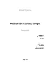 Referāts 'Strenču bērnudārzs toreiz un tagad', 1.