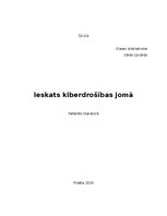 Referāts 'Ieskats kiberdrošības jomā', 1.