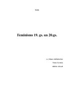 Referāts 'Feminisms 19.un 20.gadsimtā', 1.