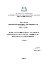 Referāts 'Kompozītu materiālu pielietojuma gaisa kuģu konstrukcijās analīze, konstrukciju ', 1.