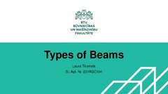 Prezentācija 'Types of Beams', 1.