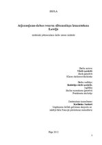 Referāts 'Atjaunojamo dabas resursu siltumsūkņu izmantošana Latvijā', 1.