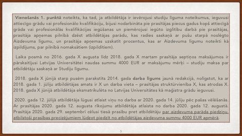 Prezentācija 'Vienošanās par profesionālo apmācību juridiskā kvalifikācija', 5.