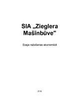 Eseja 'Ražojošs uzņēmums SIA "Zieglera mašīnbūve"', 1.