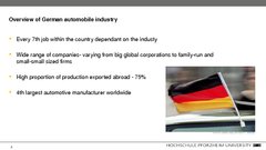 Referāts 'Automotive Industry in Germany and Baden-Württemberg Region', 28.