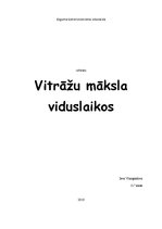 Referāts 'Vitrāžu māksla viduslaikos', 1.