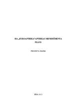 Referāts 'Menedžmenta plāns aptiekai', 1.