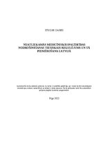 Referāts 'Neatliekamās medicīniskās palīdzības nodrošināšanas tiesiskais regulējums un tā ', 1.