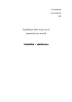 Eseja 'Kristietība - katolicisms', 1.