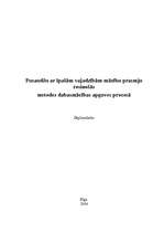 Diplomdarbs 'Pusaudžu ar īpašām vajadzībām mācību prasmju rosinošās metodes dabasmācības apgu', 1.