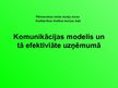 Referāts 'Komunikācijas modelis un tā efektivitāte uzņēmumā', 16.