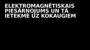 Prezentācija 'Elektromagnētiskais piesārņojums un tā ietekme uz kokaugiem', 1.