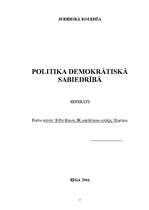 Referāts 'Politika demokrātiskā sabiedrībā', 2.