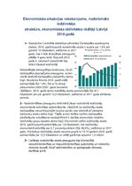 Konspekts 'Ekonomiskās situācijas raksturojums, nodarbināto iedzīvotāju struktūra, ekonomis', 1.