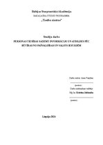 Referāts 'Personas tiesības saņemt informāciju un atbildes pēc būtības no pašvaldības un v', 1.