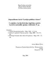 Referāts 'Latvija Krievijas impērijas sastāvā. Latviešu nacionālās apziņas veidošanās 19.g', 1.