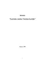 Referāts 'Latviešu valoda. Valodas Latvijā', 1.