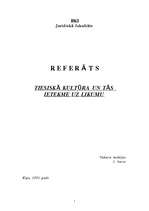 Referāts 'Tiesiskā kultūra un tās ietekme uz likumu', 1.