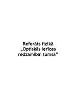 Referāts 'Optiskās ierīces redzamībai tumsā', 1.